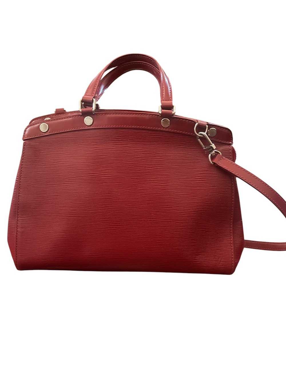 Louis Vuitton Red Epi Leather Top-Handle Satchel